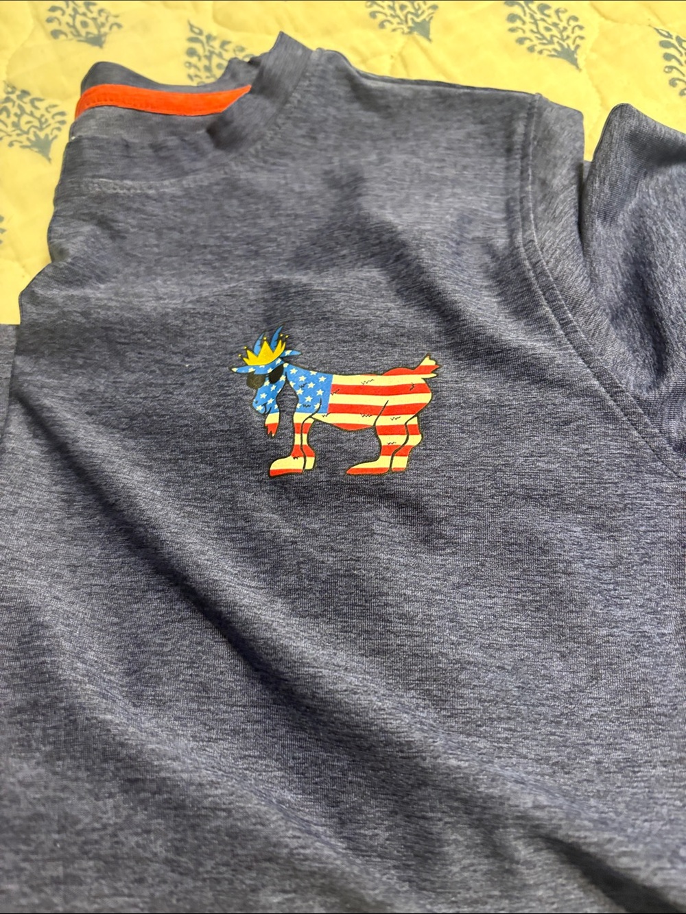 Patriotic Blue Short Sleeve Tee - Kids - Picture 4 of 4